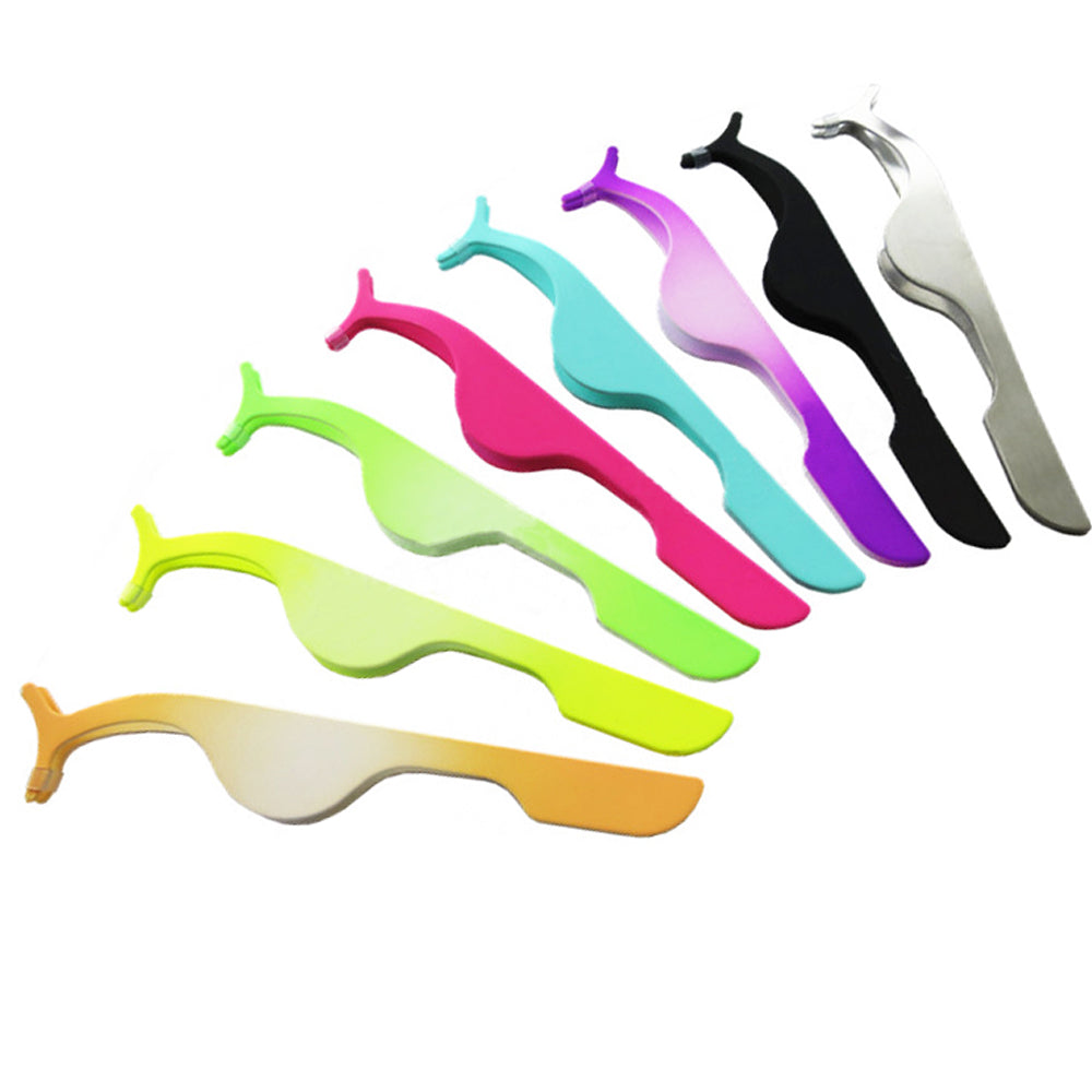 Beauty Tools Multifunctional False Eyelashes Stainless Auxiliary Eyelash Curler Tweezers Clip makeup Accessories tools