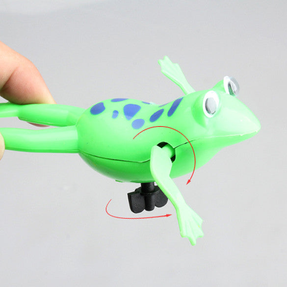 Free Shipping High Quality Swimming Frog Battery Operated Pool Bath Cute Toy Wind-Up Swim Frogs Kids Toy
