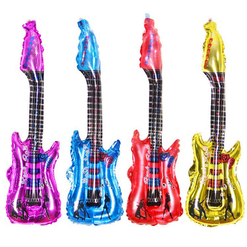 Guitar Foil Balloons Classic Baby Kids Toys Party Wedding Birthday Supplies Home Decor 2015 Free Shipping