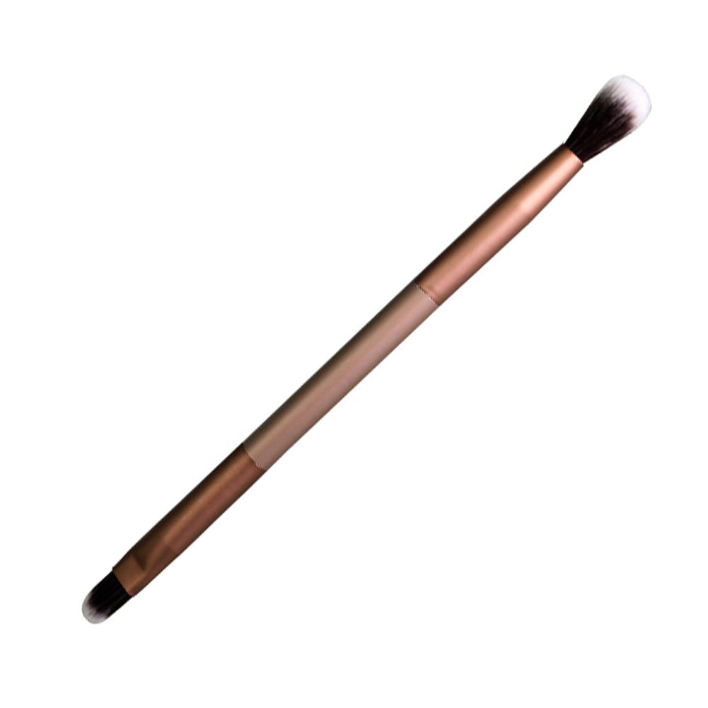 New Double head cosmetics makeup brushes Eyelashes Blush Elegant Bleached mental Eye shadow brush Professional Styling Tools
