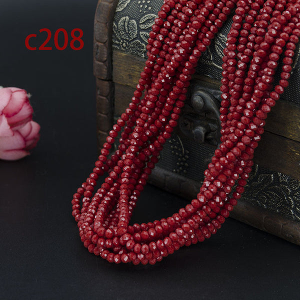 5A qaulity !!!3MM 145 piece/lot Bicone crystal beads Cut Faceted Round Glass Beads