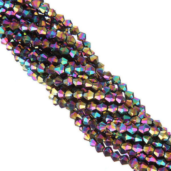 LNRRABC 110pc Glass Crystals Loose Faceted Bicone Beads for DIY Bracelet Necklace Jewelry Making Free Shipping