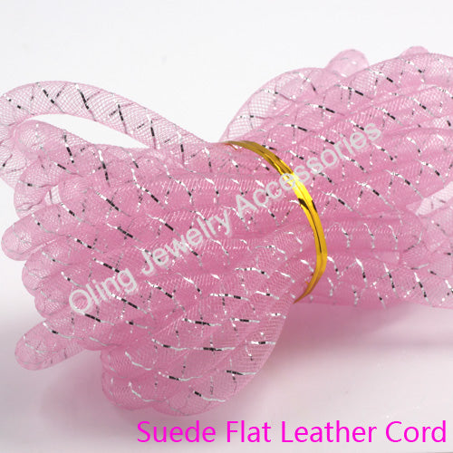 OlingArt  8mm 5M/lot wholesale Colorful Mesh Bracelet jewelry DIY fitting With Crystal stones Filled necklace choker 2017 New