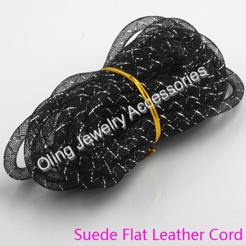 OlingArt  8mm 5M/lot wholesale Colorful Mesh Bracelet jewelry DIY fitting With Crystal stones Filled necklace choker 2017 New