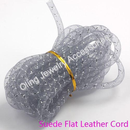 OlingArt  8mm 5M/lot wholesale Colorful Mesh Bracelet jewelry DIY fitting With Crystal stones Filled necklace choker 2017 New