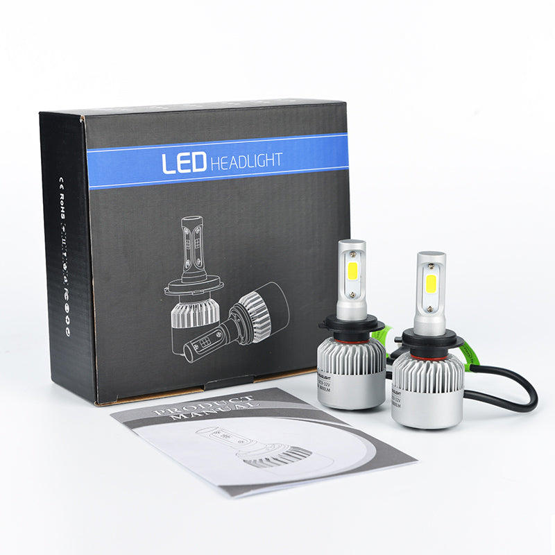 H4/H7/H11/H13/9005/9006 LED Car Headlight Bulb Hi-Lo Beam COB Led Headlights 72W 8000LM 6500K Auto Led Headlamp 12v 24v