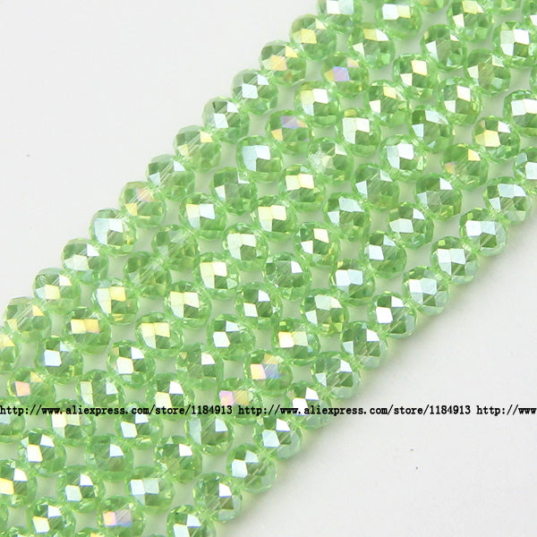 JHNBY Round Shape Upscale Austrian crystal beads High quality 6mm 50pcs loose beads rondelles glass ball bracelet Jewelry DIY