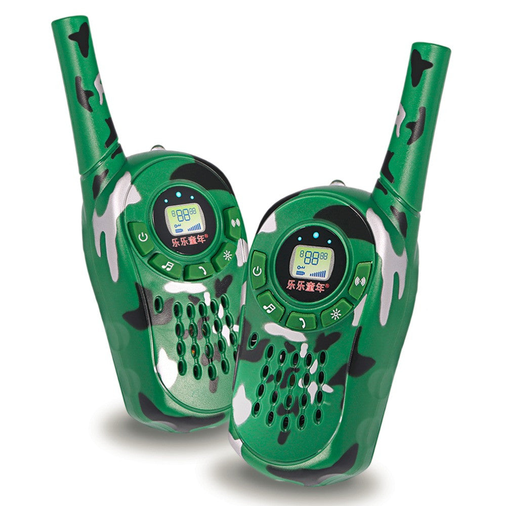 2Pcs Walkie Talkie toy Kids Electronic Toys Camouflage Style Two-Way Radio Set Clear Range Mini Interphone Kids Interactive Toy