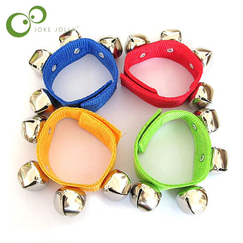 Manufacturers selling children's dance baby bell wrist rattles educational toys crisp tones wooden toys montessori baby toy S44