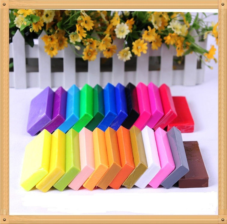 Big deal polymer clay modeling clay plasticine oven bake clay per block 10g,total 240g