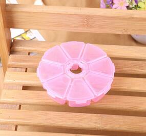 1pcs Plastic 8 /10/15 Slots Adjustable Jewelry packaging box transparent Tool Case Craft Organizer box  jewelry boxes Storage