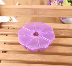 1pcs Plastic 8 /10/15 Slots Adjustable Jewelry packaging box transparent Tool Case Craft Organizer box  jewelry boxes Storage