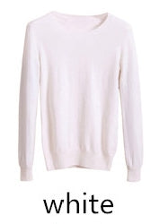 2017 Cashmere wool Sweater Women Sweaters and Pullovers female Fashion o-neck sweater solid Color Long sleeve Knitted clothes