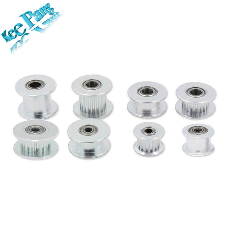 10pcs GT2 Idler Timing Pulley 16/20 Tooth Wheel Bore 3/5mm Aluminium Gear Teeth Width 6/10mm 3D Printers Parts For Reprap Part