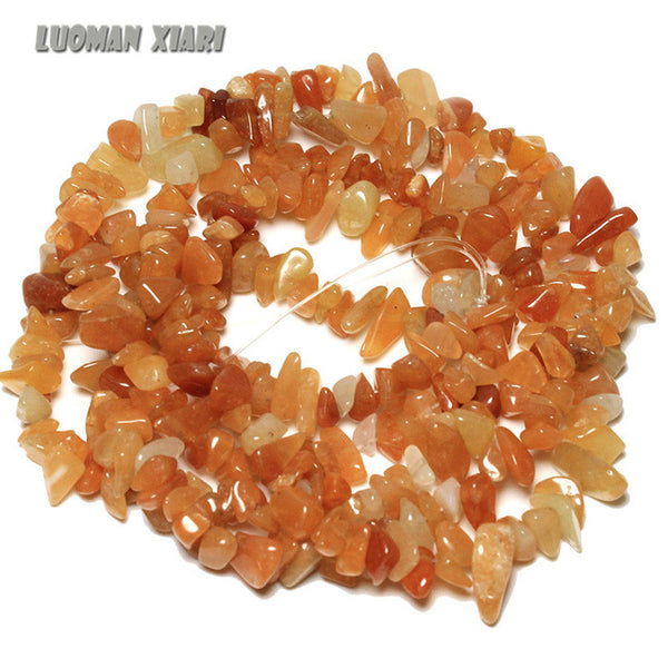 Wholesale Gravel Irregular Shape 5mm-8mm Natural Stone Beads For Jewelry Making Crystal Onyx  DIY Bracelet Necklace Strand 34''