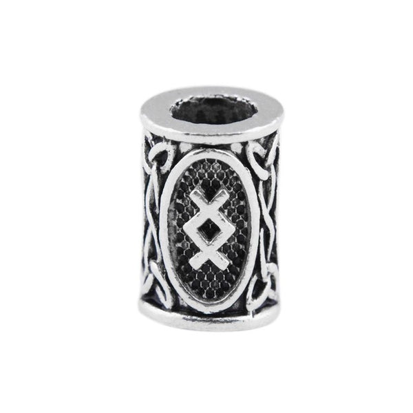 1pcs Viking Runes beads for Beards or Hair Jewelry Making Antique Beads Metal Charms for Bracelets for DIY Pendant Necklace