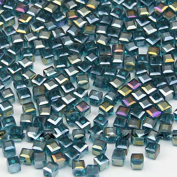 High quality 4mm 100pcs Square shape Upscale Austrian crystal beads loose bead quadrate glass ball supply bracelet Jewelry H482