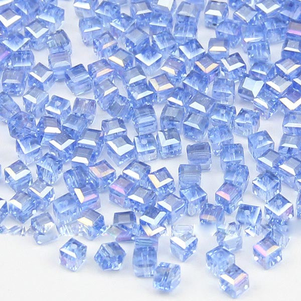 High quality 4mm 100pcs Square shape Upscale Austrian crystal beads loose bead quadrate glass ball supply bracelet Jewelry H482