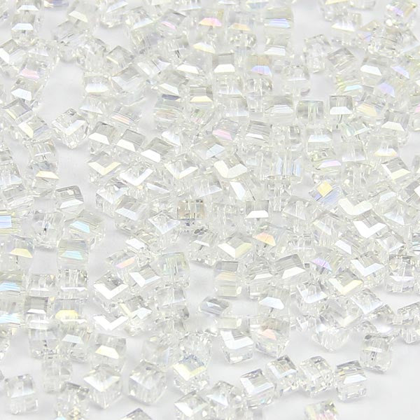 High quality 4mm 100pcs Square shape Upscale Austrian crystal beads loose bead quadrate glass ball supply bracelet Jewelry H482