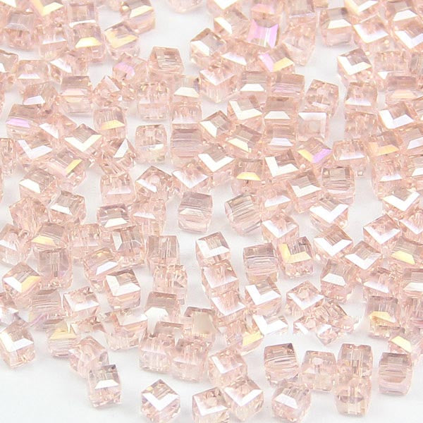 High quality 4mm 100pcs Square shape Upscale Austrian crystal beads loose bead quadrate glass ball supply bracelet Jewelry H482
