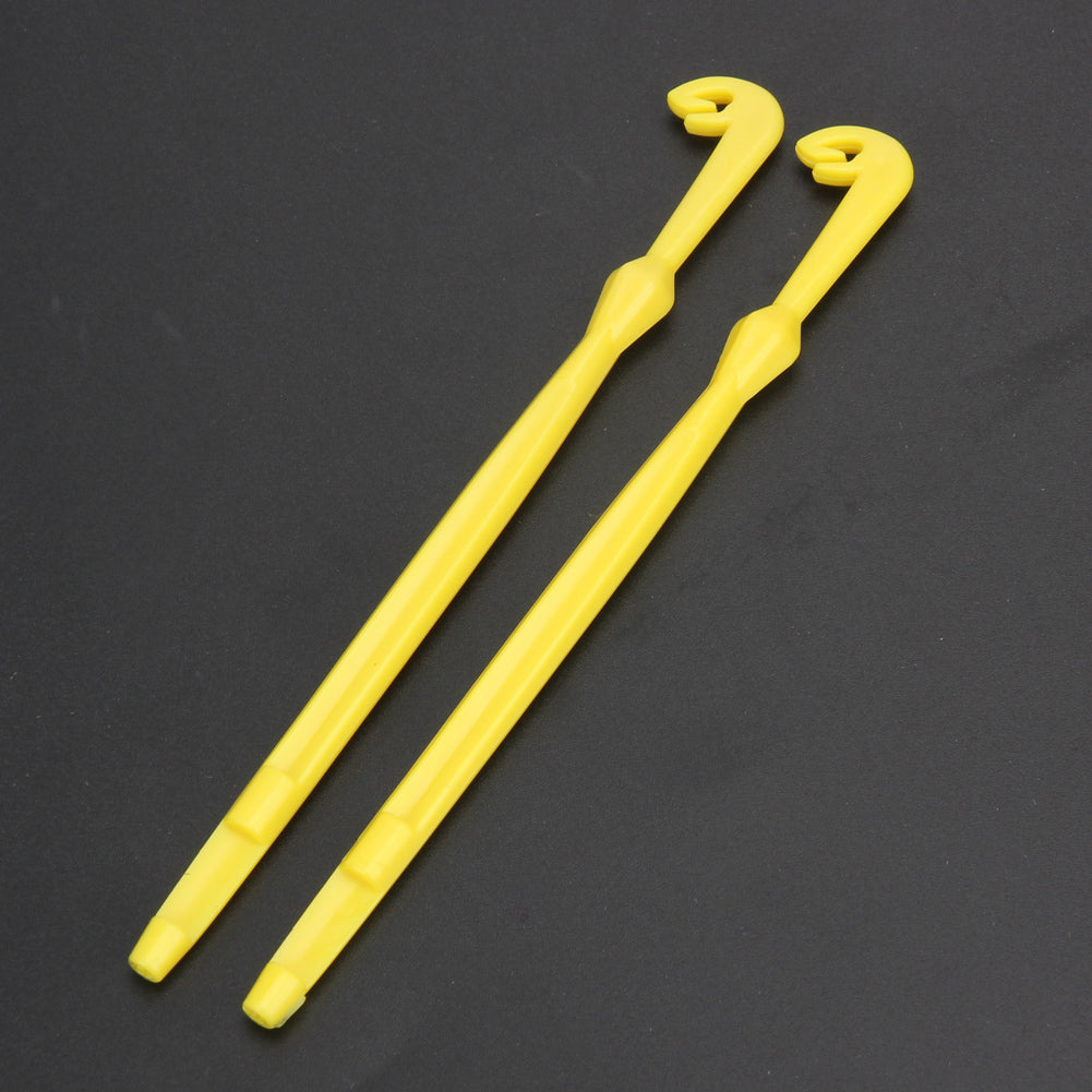 2Pcs Easy Hook Loop Tyer & Disgorger Tool Tie Fast Knot Tying Tool for Fly Fishing Line Tier Kit Yellow Small in Packed Pesca