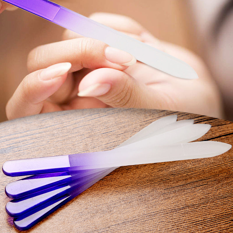 4pcs Nail Files Crystal Glass File Buffer Manicure Device Nail Art Decorations Tool