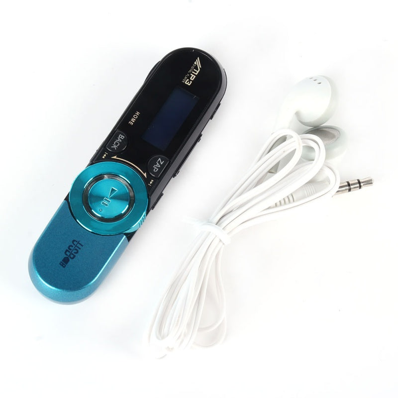 USB LCD Screen 16GB Support Flash TF Player MP3 Music FM Radio +Earphone