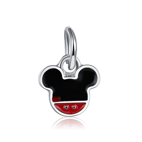 Fit Original Pandora Charms Bracelet Silver Plated Cute Minnie Mickey Charm Bead DIY Accessories Beads For Jewelry Making