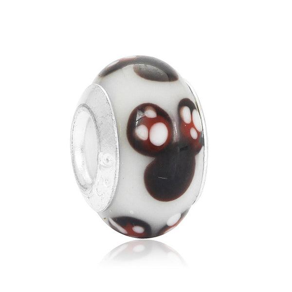 Fit Original Pandora Charms Bracelet Silver Plated Cute Minnie Mickey Charm Bead DIY Accessories Beads For Jewelry Making