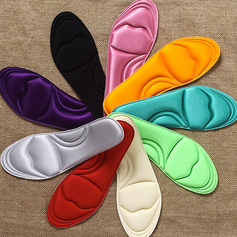 2 Pair/lot Memory Form Insoles Shock-Absorbant foot massage insole for man and women casual shoes plantar fasciitis Foot Pain