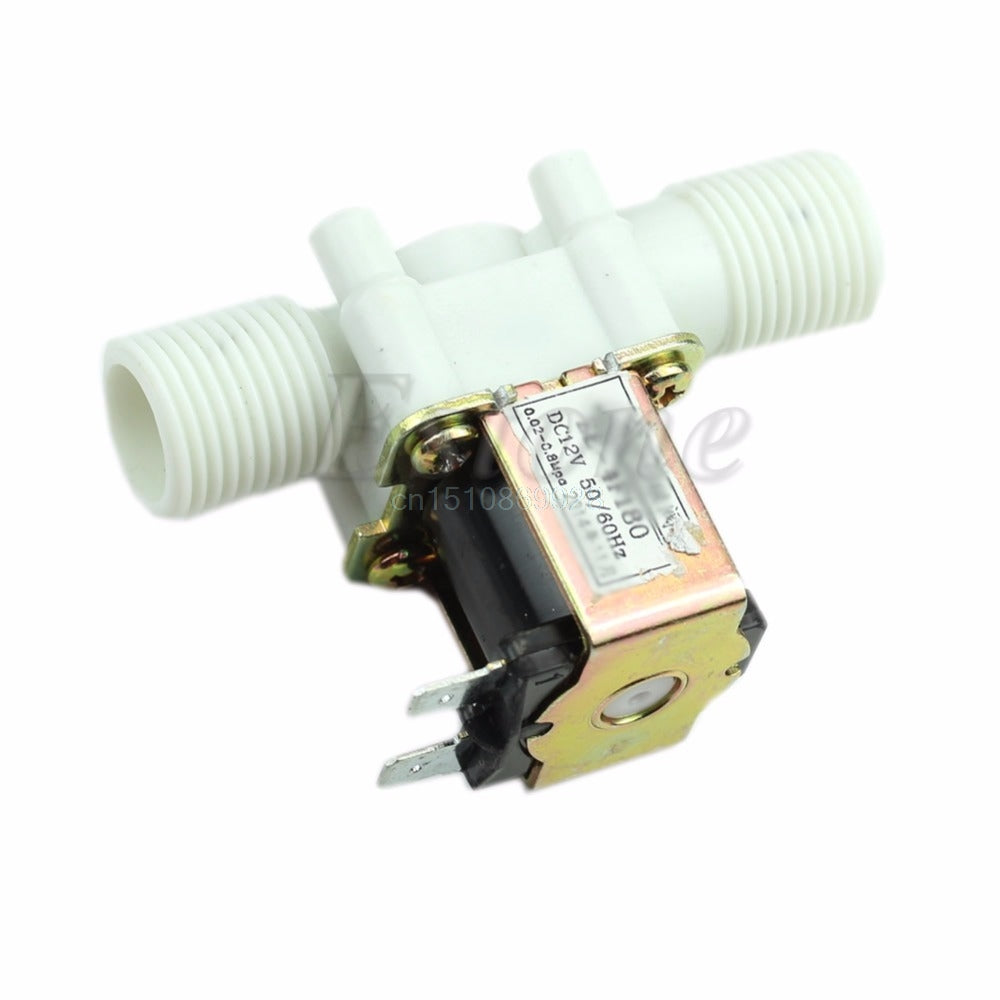 1pc New Electric Solenoid Valve Magnetic DC 12V N/C Water Air Inlet Flow Switch 1/2"