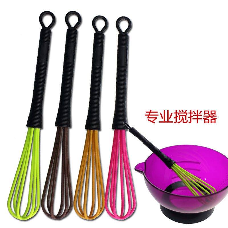 Professional Salon Hairdressing Dye Cream Whisk Plastic Hair Mixer Barber Stirrer Hair Care Styling Tools Blender