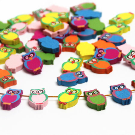 Lovely Variety Style Wooden Beads Spacer Beading Wood Beads Jewellery Findings Toys For Baby DIY Crafts Kids Toys Pacifier Clip