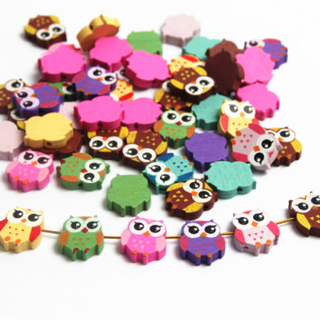 Lovely Variety Style Wooden Beads Spacer Beading Wood Beads Jewellery Findings Toys For Baby DIY Crafts Kids Toys Pacifier Clip