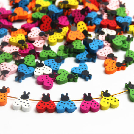 Lovely Variety Style Wooden Beads Spacer Beading Wood Beads Jewellery Findings Toys For Baby DIY Crafts Kids Toys Pacifier Clip