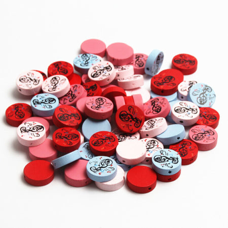 Lovely Variety Style Wooden Beads Spacer Beading Wood Beads Jewellery Findings Toys For Baby DIY Crafts Kids Toys Pacifier Clip