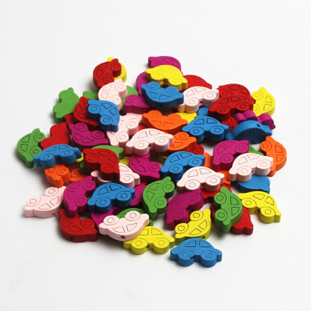 Lovely Variety Style Wooden Beads Spacer Beading Wood Beads Jewellery Findings Toys For Baby DIY Crafts Kids Toys Pacifier Clip