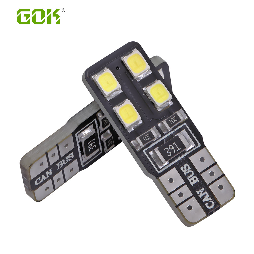 10pcs/Lot Canbus T10 8smd 2835 LED car Light Canbus W5W t10 led canbus 194 2835 SMD Error Free White Light Bulbs