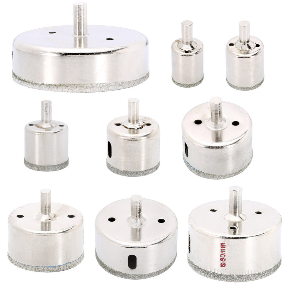 Diamond Drill Bit Set 25-100mm Diamond Tools Hole Saw Use for Glass, Marble, Tile or Granite-M25