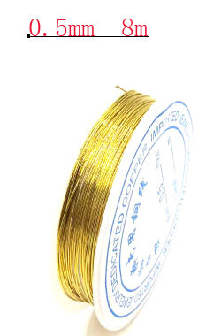 0.25/0.3/0.4/0.5/0.6mm 1 Roll Alloy Cord Silver  Craft Beads Rope Copper Wires Beading Wire Jewelry Making Free