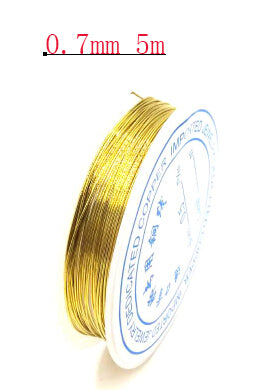 0.25/0.3/0.4/0.5/0.6mm 1 Roll Alloy Cord Silver  Craft Beads Rope Copper Wires Beading Wire Jewelry Making Free