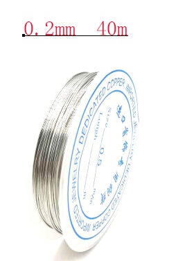 0.25/0.3/0.4/0.5/0.6mm 1 Roll Alloy Cord Silver  Craft Beads Rope Copper Wires Beading Wire Jewelry Making Free