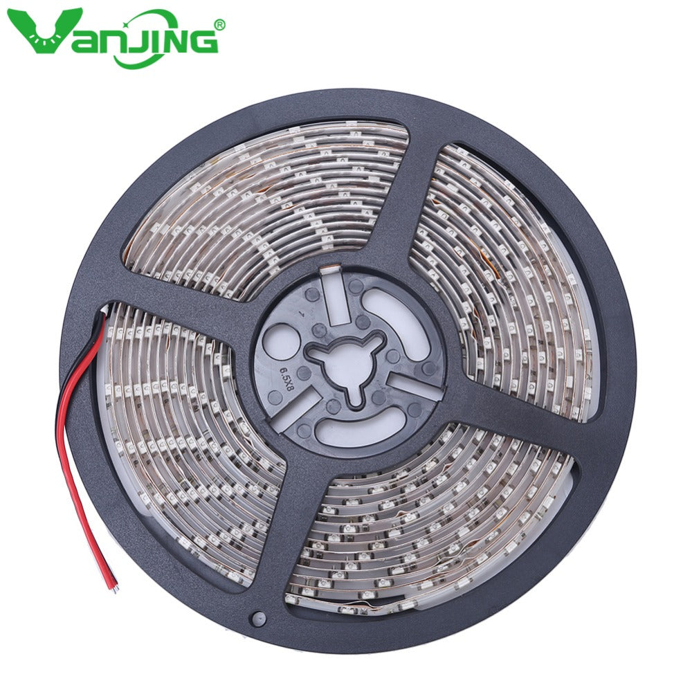 IP65 Waterproof 300leds/5M SMD 3528 RGB LED Strip Flexible Diode Tape 12V LED Ribbon 60LED/M Ledstrip for Home Decoration