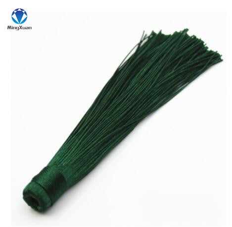 10pcs/lot 12CM Mixed Cotton Silk Tassels Earrings Charm Pendant Satin Tassels for DIY Jewelry Making Findings Materials