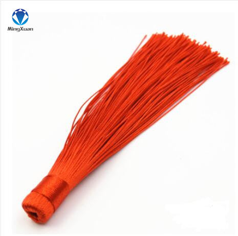 10pcs/lot 12CM Mixed Cotton Silk Tassels Earrings Charm Pendant Satin Tassels for DIY Jewelry Making Findings Materials