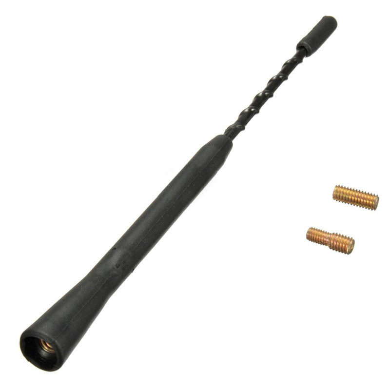 9'' Replacement Car Radio Stereo Aerial Sting Mast Antenna For VW Black +2 Screws Auto Replacement Parts AM FM Aerials