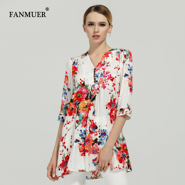 New casual fashion 2017 women print summer blusas blouses camisa feminina clothing shirts femininas feminino blouse  clothes