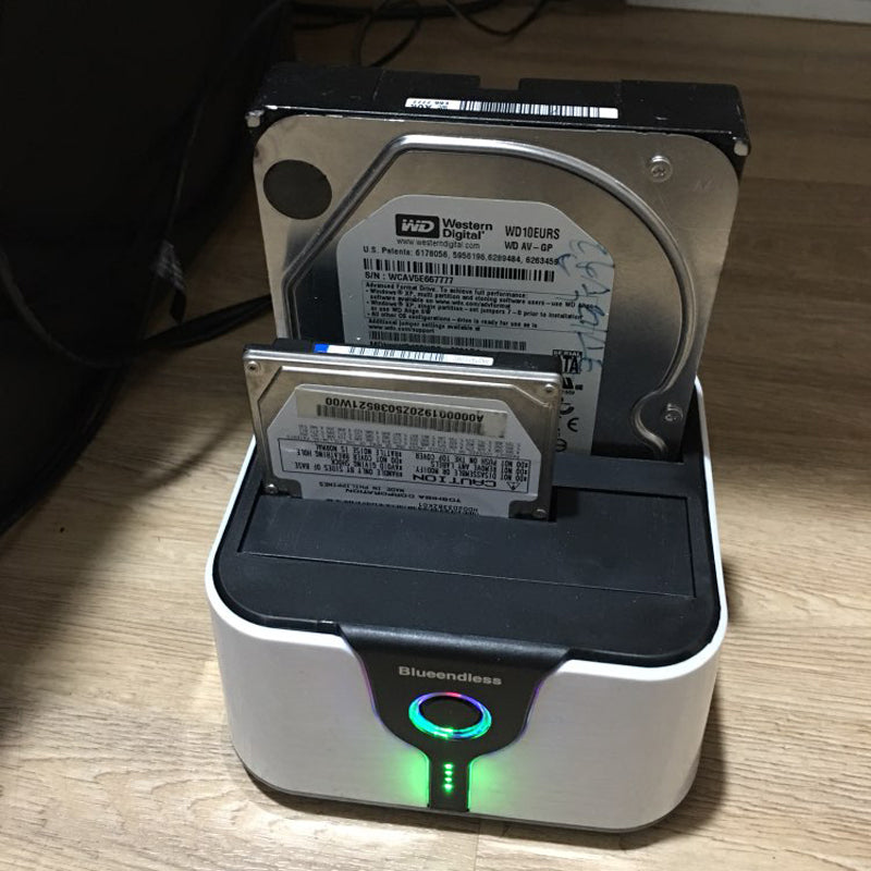 2-Bay 4TB Dual SATA 2.5"/3.5" ssd Hdd Docking Station USB 3.0 to SATA I II HDD Duplicator High Speed 5 Gbps support offline copy