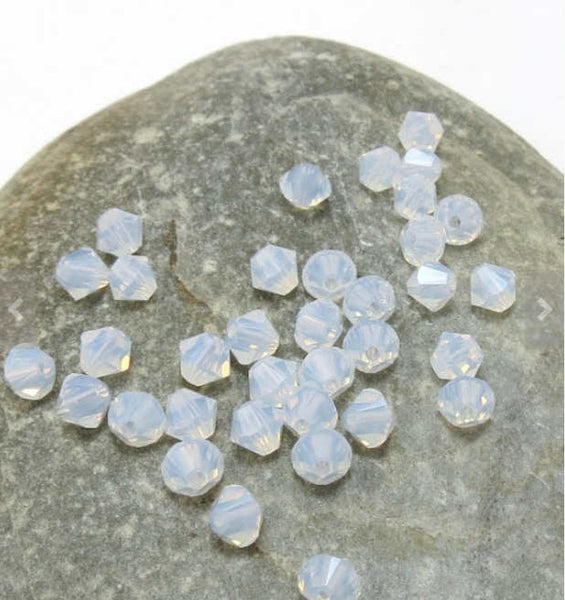 Isywaka Sale Blue Green 200PCS 4mm Bicone Austria Crystal Beads charm Glass Beads Loose Spacer Bead for DIY Jewelry Making