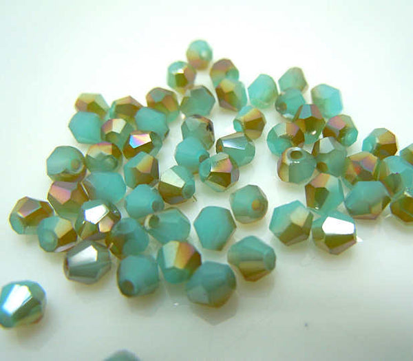 Isywaka Sale Hot Blue 200PCS 4mm Bicone Austria Crystal Beads charm Glass Beads Loose Spacer Bead for DIY Jewelry Making